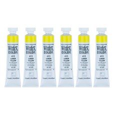 신한화구 전문가 수채화물감 411 레몬 옐로 6개입, 12ml, 1색