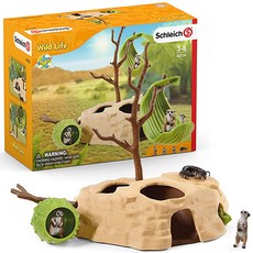 schleich 史萊奇 狐獴家族公仔組 SL42530, 單一選項, 1組
