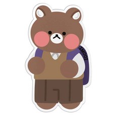 아이무이 모음 아크릴 그립 모음 스마트톡 거치대, 01 꼼이교복, 1개