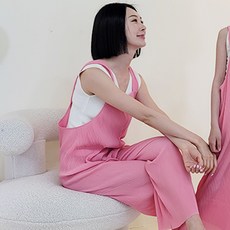 Nano Fit女款寬鬆家庭皺褶連身褲
