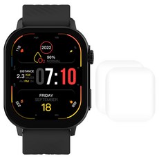 라플루 AMOLED 통화 AOD기능 스마트워치 RS-07AMD + 스트랩 2p + 액정보호필름 3p 세트, 블랙, 48mm, 블루투스