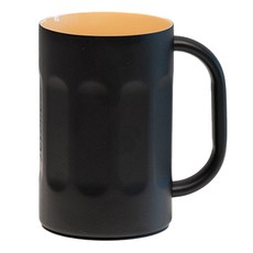 PILMOA 保溫保冷不鏽鋼馬克杯 黑色 700ml E700BC, 1個