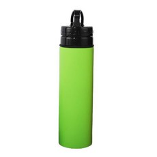Chicmatic矽膠折疊式運動水壺, 綠色, 450ml, 1個