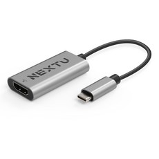 NEXTU C타입 to HDMI 2.0 미러링 컨버터 젠더 실버