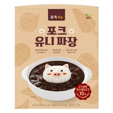 본죽 키즈 포크 유니 짜장, 150g, 1개 - 유아짜장