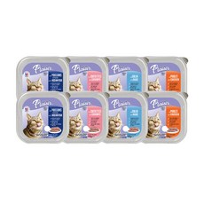 플레이저 고양이 파테 습식사료 4종 x 2p 세트, 1세트, 100g