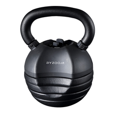 BYZOOM FITNESS 5段重量調節啞鈴, 黑色, 1個, 18kg