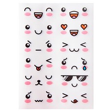 마켓감성 이모티콘스티커, 5호, 60개 5호, 60개