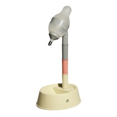 DING DONG PET 寵物彩色支架高度可調飲水器, 1個, 乳霜