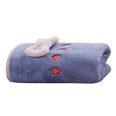 소니오 스트로베리 리본 소프트 목욕 바스타월 35 x 75 cm, 04 블루, 1개