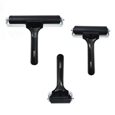 Khohimo 多用途美術用油畫用版畫用橡膠滾輪 6cm+10cm+15cm組 3W206, 1組