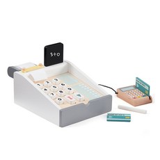 木製收銀機兒童玩具套裝, 混色