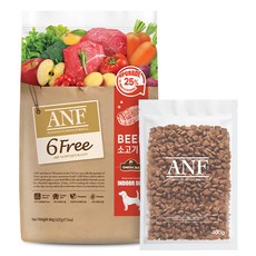 ANF 식스프리 인도어 독 건식사료 6kg 낱개중량, 소, 400g, 15개 - 강아지사료