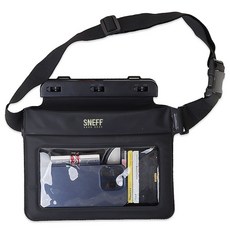 SNEFF 腰帶式防水腰包, 1個, 黑色