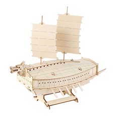 YoungModeler 英工房 統制營龜船立體拼圖 YM784, 單色