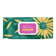 Nurture PRO 天然密碼 銀離子寵物濕紙巾 爽身粉, 100張, 1包
