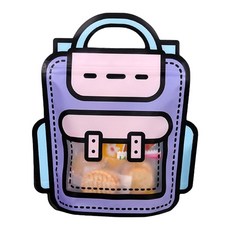 마켓감성 이벤트 책가방 포장 백, 퍼플, 10개