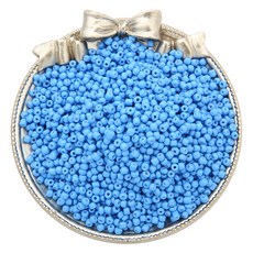 實心多色珠子 DIY 珠子 4 mm 300p, 31海藍色, 2個