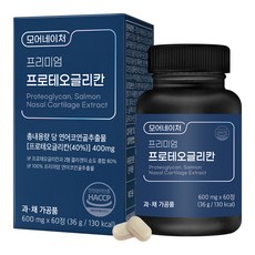 모어네이처 프로테오글리칸 콘드로이친 연어코연골추출물 60p, 36g, 1개 - 연어추출물