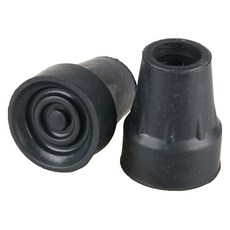 Dr. Felice J 拐杖補充裝橡膠帽包裝 22 mm, D黑色, 2個
