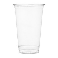 Tamsaa 透明PET冷飲杯 附平杯蓋 470毫升 100入, 100個, 470ml, 1個