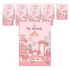 Sanrio ROOM L 型資料夾, 美樂蒂, 10個