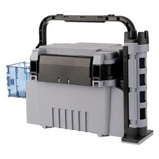 Silvercast 釣魚工具箱 6L+3層魚竿架+折疊式多功能支架組, 1組, 灰色
