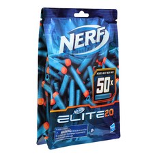 Hasbro 孩之寶 NERF 樂活打擊 菁英系列 2.0 彈鏢50個補充包, Blue, 50個
