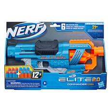 NERF 樂活打擊 菁英系列 指揮官 RD 6 玩具槍，附12發 NERF 菁英系列 飛鏢