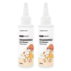 정글몬스터 반려동물 카모마일 이어클리너, 2개, 120ml - 강아지귀청소