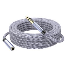 SPACE SHIELD 3.5mm 3 極 AUX 立體聲耳機音訊延長線, 1個, 灰色, 5m