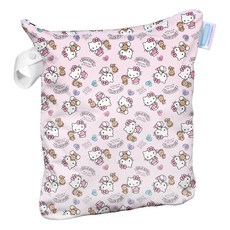 THiRSTiES 防水收納袋 SANRIO聯名款 Hello Kitty Dear Bear 大 (40x35cm) 100%聚酯纖維