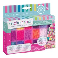 make it real 美麗夢工坊 俏皮手鍊珠寶盒DIY串珠組, 3356個, 1盒