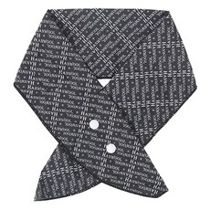 HANWOOL 3段按扣式冰涼圍巾, 黑色, 1個