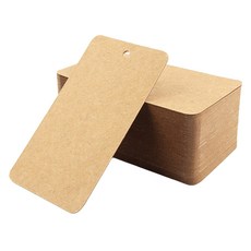 만들하비 의류 포장 무지 라벨 택, 02 크래프트, 200개