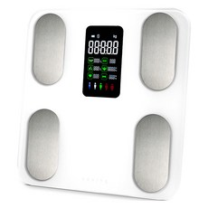 쿠잉 가정용 스마트 체성분 체지방 체중계, 화이트, 1개, SBF-B18WH