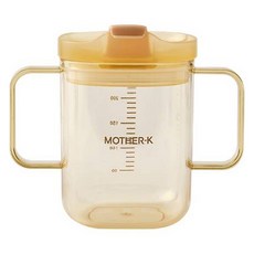 마더케이 PPSU 이유식 올인원 양손 빨대컵 250ml, 1개, 투명
