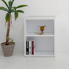 포메리트 심플 책장 화이트 2단 상품 이미지