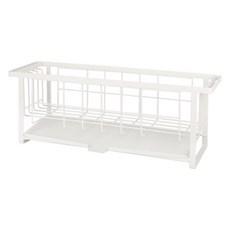 하우스플랜온 자동 물빠짐 슬림 식기건조대, 화이트, 1단, 1개