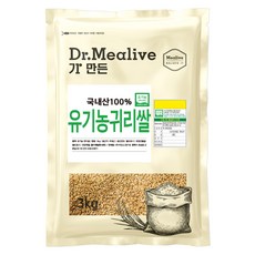 밀리브 유기농 귀리쌀, 3kg, 1개