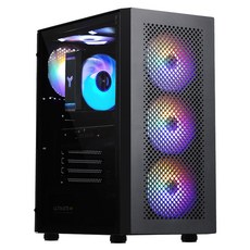 주연테크 2024 카운터 라이젠5 라이젠 7000 시리즈 라데온 RX 6600, 블랙, D475F66-B, 512GB, 16GB, Free DOS