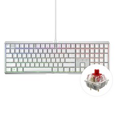 CHERRY 키보드 MX 3.1 RGB MX2A 축 게이밍 기계식 키보드, 화이트, G80-3890HJAKR-0, 적축