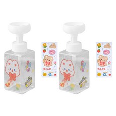 THE ZAKKA 花朵泡沫洗手液 450ml + Skeeter, 透明(分配器)，隨機出貨(貼紙), 2組