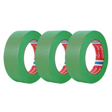 iQIHAN 칼라 마스킹 종이테이프 25mm x 15m, 그린, 3개