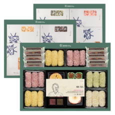 김규흔한과 연작 고급한과 3단 1293g + 쇼핑백 선물세트, 1세트, 1kg
