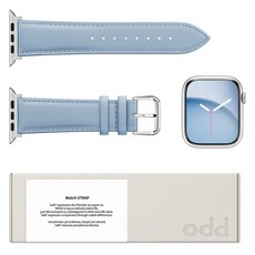 어썸디자인 애플워치 오드 소가죽 스트랩 M, 벨리즈 블루, 1개 벨리즈 블루, 1개