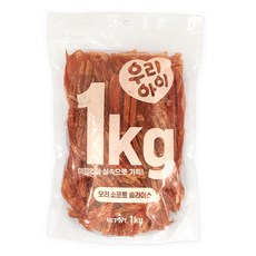 데이스포 강아지 우리아이 슬라이스, 1kg, 1개, 오리 소프트 - 포옹