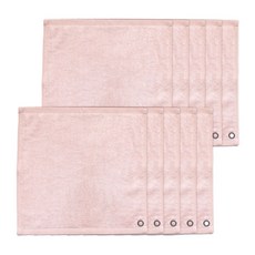소프트터치 다용도 멀티 반뱀부 핸드타월, 핑크, 10개