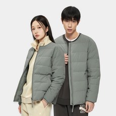 밸롭 남녀공용 슈드 다운 릴렉스핏 경량 패딩 자켓 BA4LDJU001