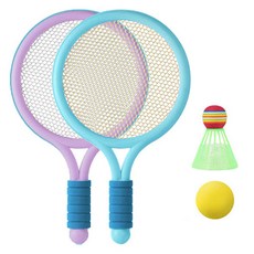 All Sports羽毛球多合一組, 紫色，藍色(球拍）, 1組